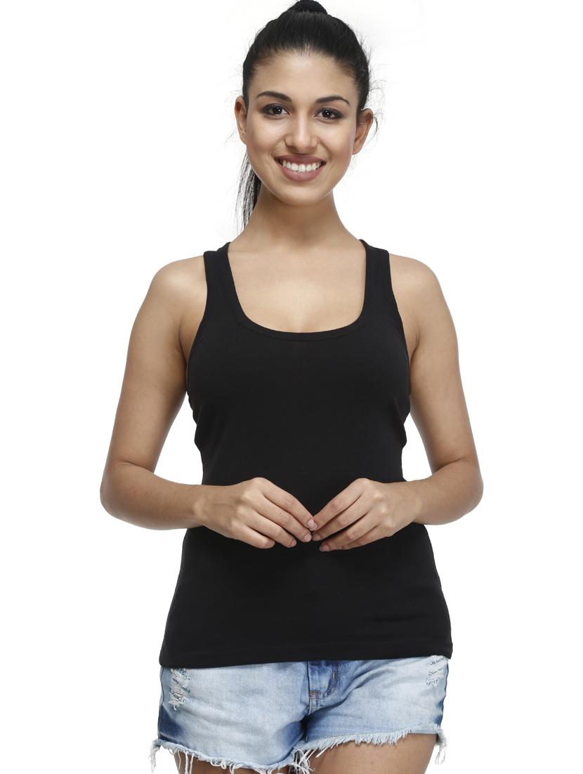 black cotton camisole - 17031820 - Zoom Image - 0