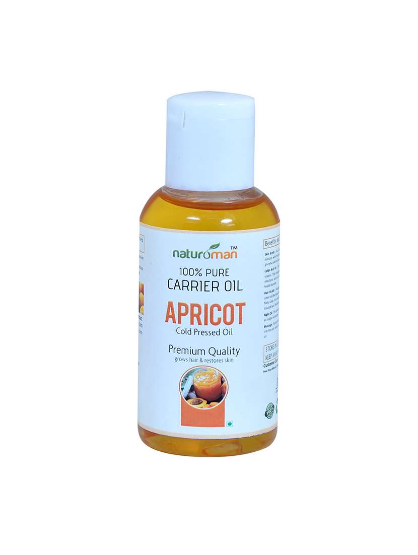 Naturoman 100% Pure Natural Himalayan Cold Pressed Apricot Kernel Carrier Oil For Body/Hair/Skin   (50 Ml)