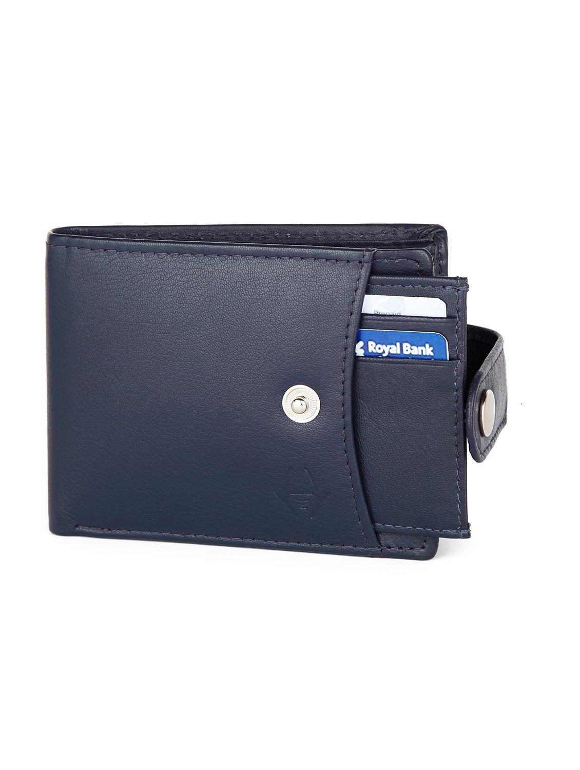 navy blue leather wallet - 17032554 - Zoom Image - 0