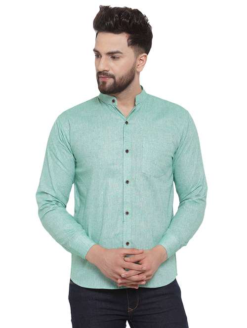 mens self design casual shirt - 17033786 -  Standard Image - 0