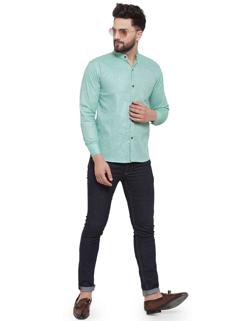 mens self design casual shirt - 17033786 -  Standard Image - 3