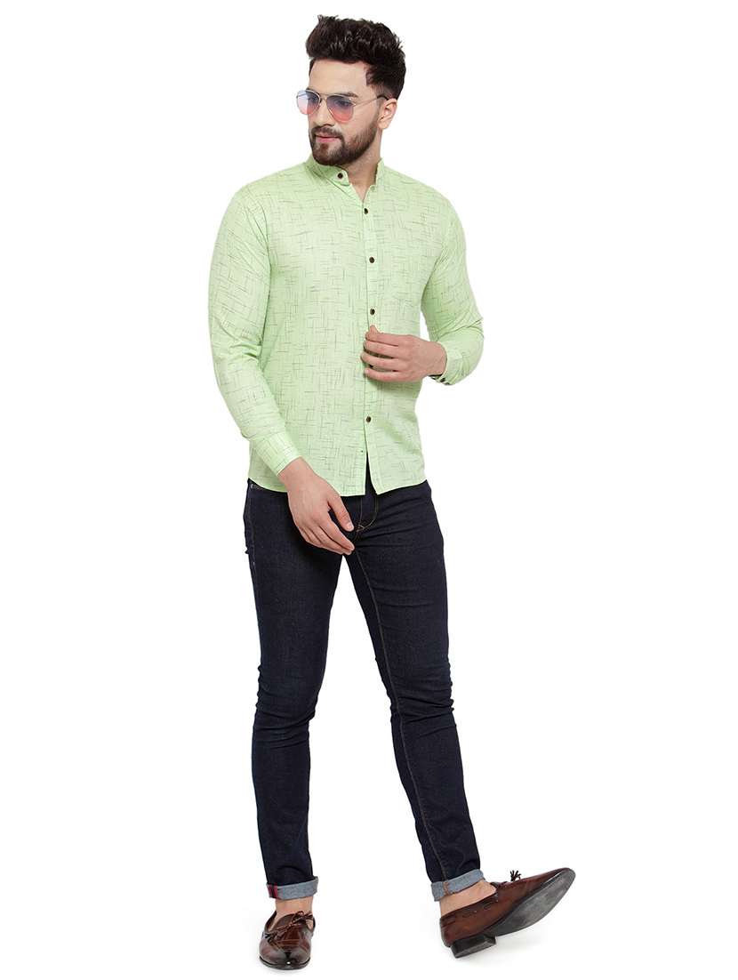 mens self design casual shirt - 17033788 -  Standard Image - 3