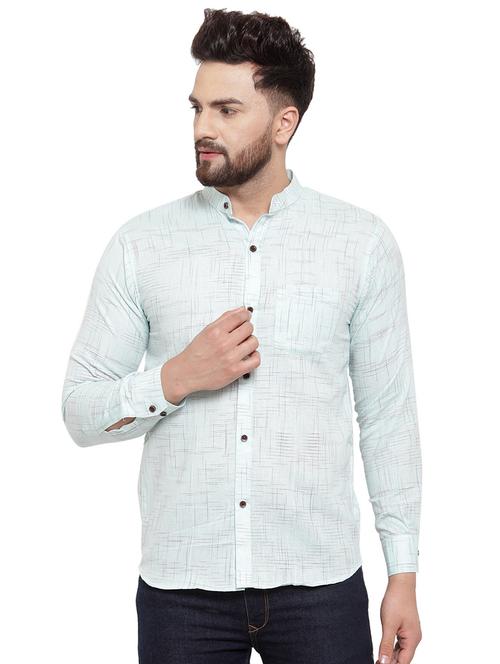 mens melange casual shirt - 17033790 - Standard Image - 0