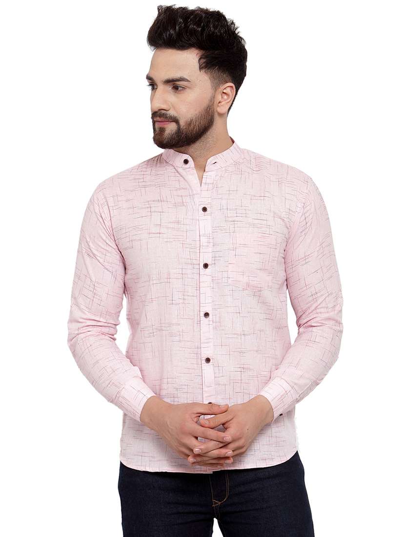 pink self design casual shirt - 17033792 - Zoom Image - 0