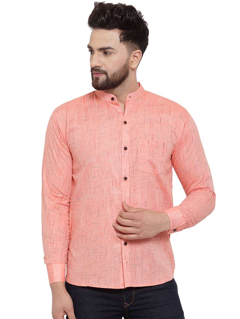 mens melange casual shirt - 17033796 - Zoom Image - 0