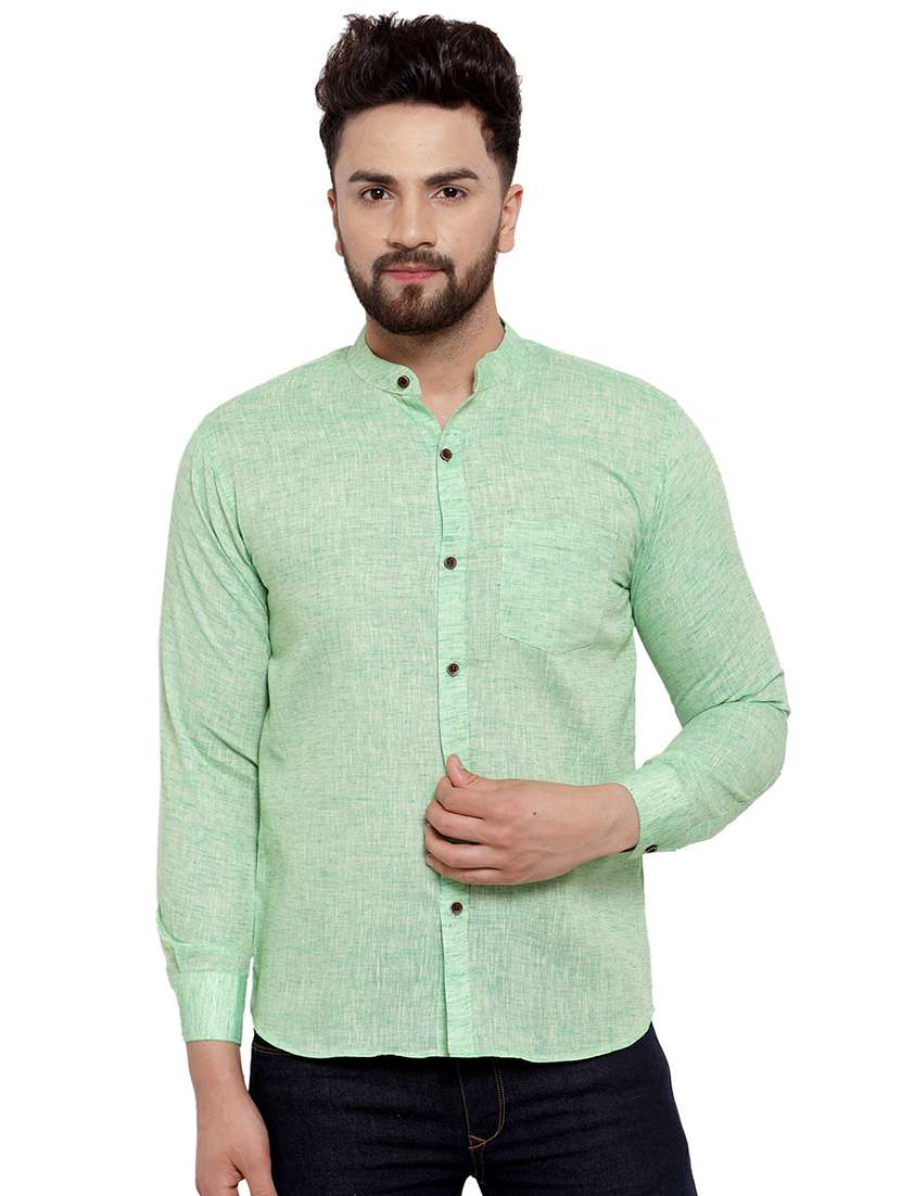mens self design casual shirt