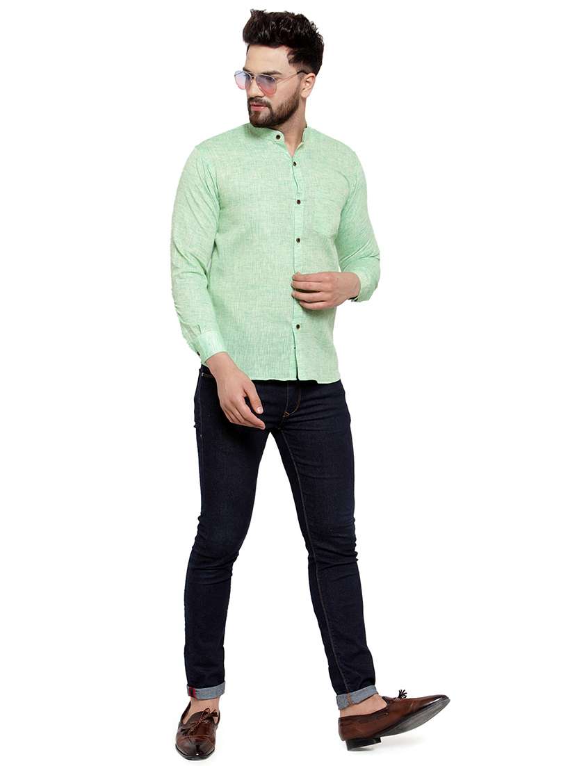 mens self design casual shirt - 17033798 -  Standard Image - 3
