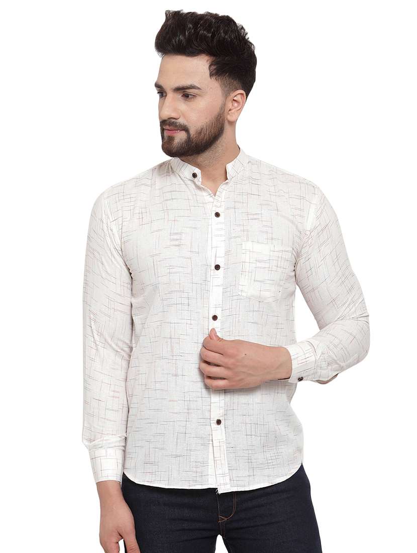 mens printed casual shirt