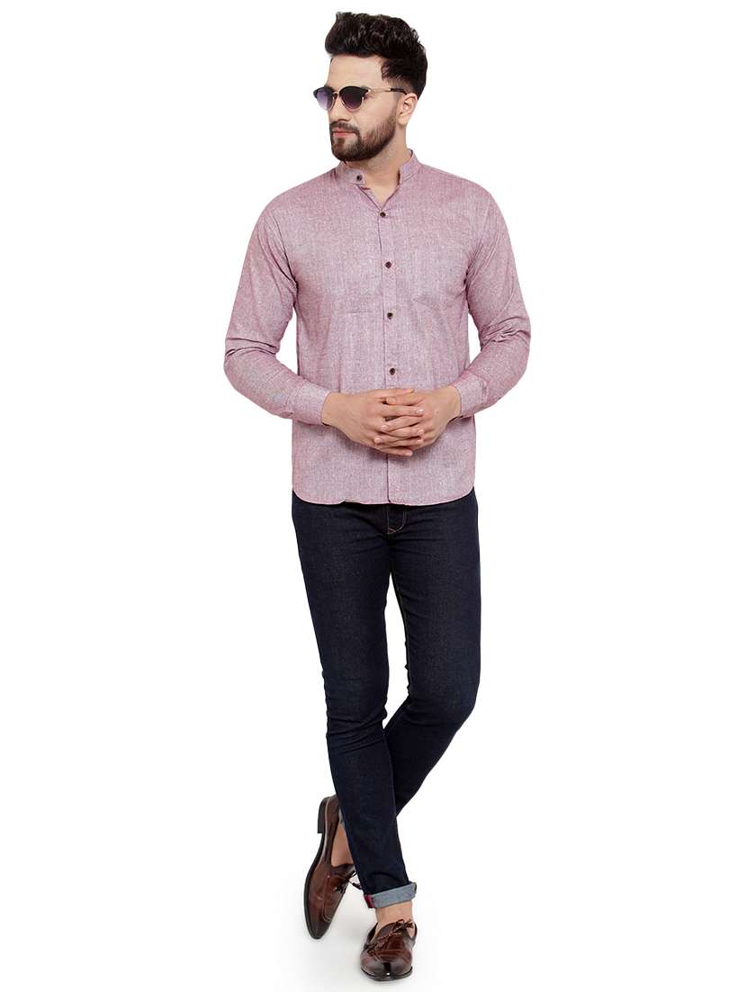 mens self design casual shirt - 17033802 -  Standard Image - 3