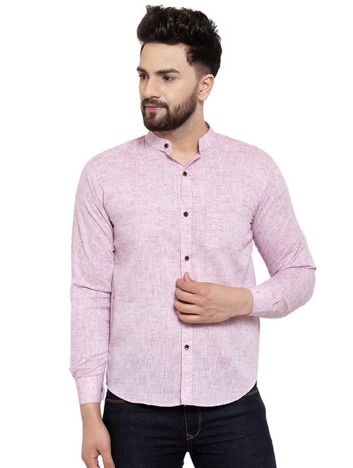 mens melange casual shirt - 17033804 -  Standard Image - 0
