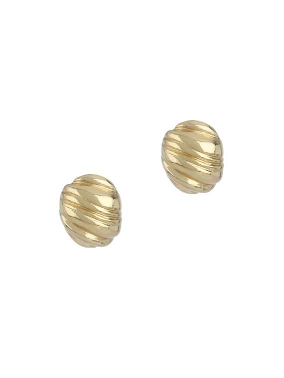 gold metal studs earring