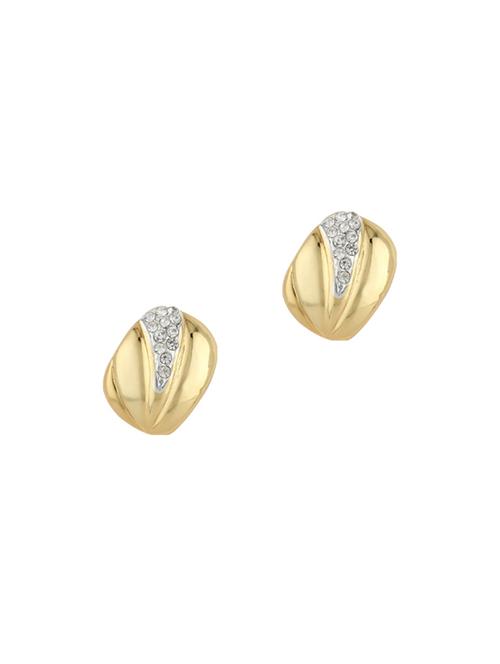 gold metal studs earring - 17041218 - Standard Image - 0