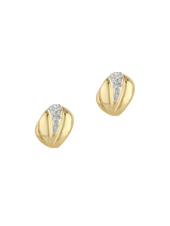 gold metal studs earring - 17041218 - Zoom Image - 0