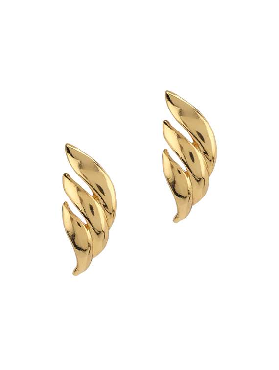 gold metal studs earring - 17041225 - Zoom Image - 0