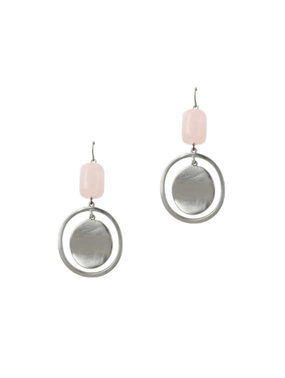 gold metal drop earring - 17041421 -  Zoom Image - 0