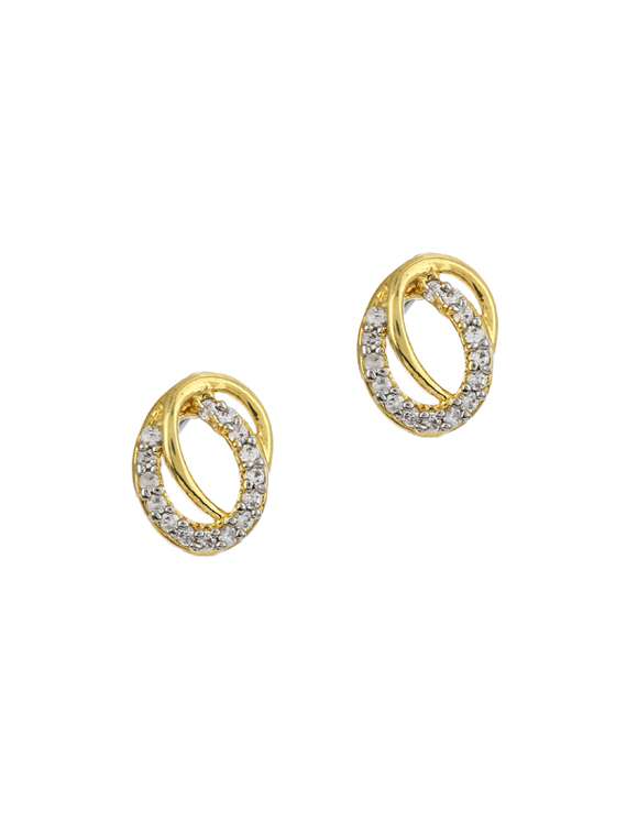 gold metal studs earring