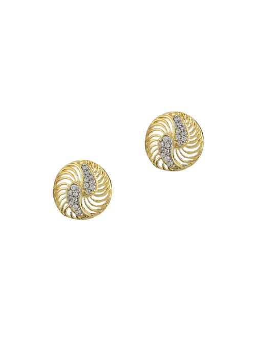 gold metal studs earring - 17041504 -  Standard Image - 0