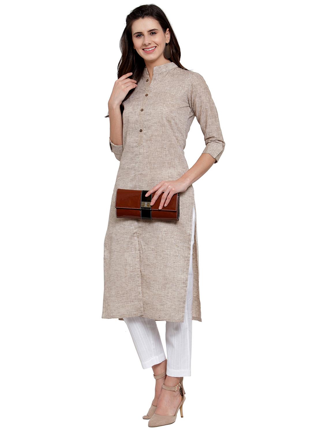 women's straight kurta - 17059726 - Standard Image - 3
