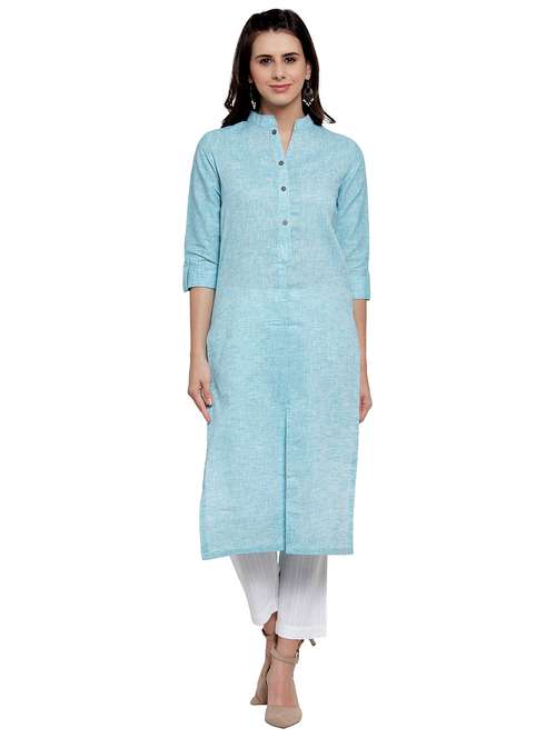 women's straight kurta - 17059737 - Standard Image - 0