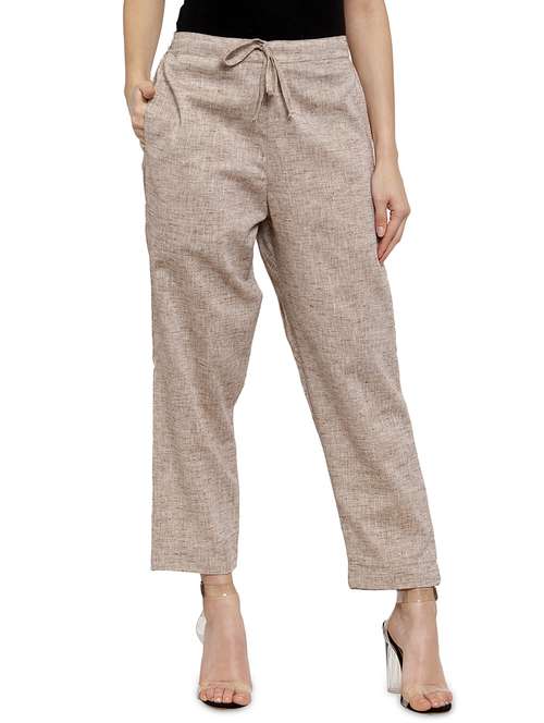 women solid wide leg trouser - 17060629 - Standard Image - 0