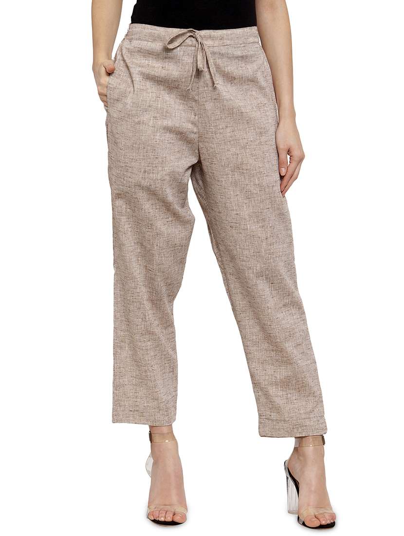 women solid wide leg trouser - 17060629 - Zoom Image - 0