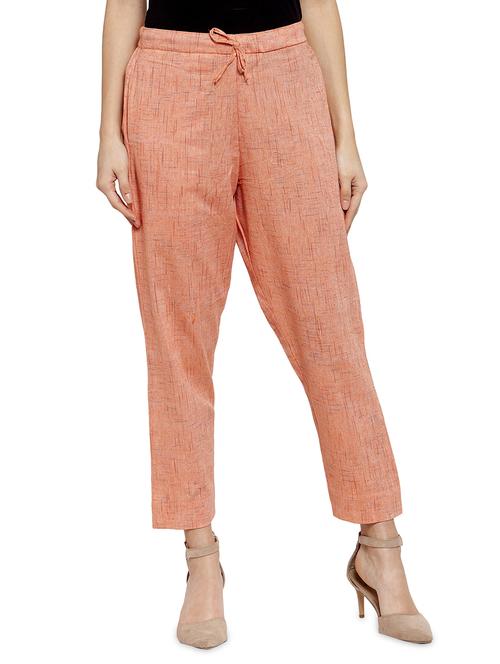 solid flat front cigarette pants - 17060631 - Standard Image - 0