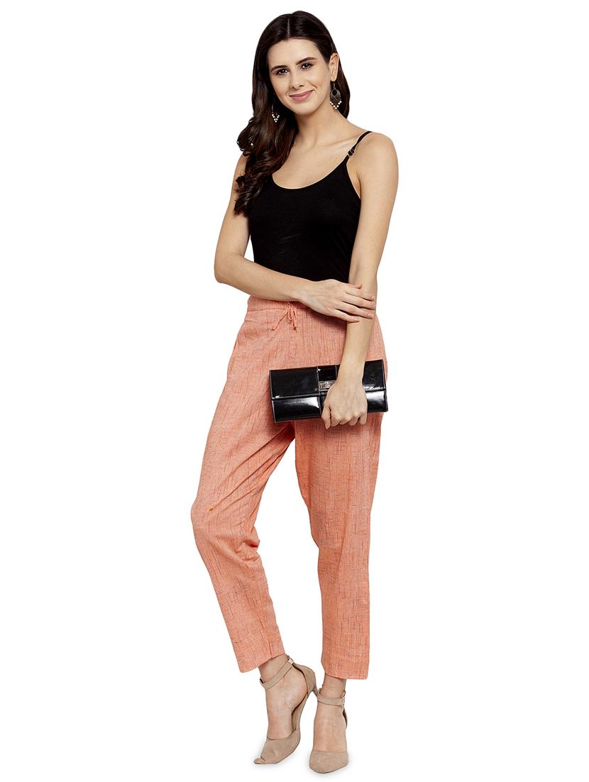 solid flat front cigarette pants - 17060631 - Standard Image - 3