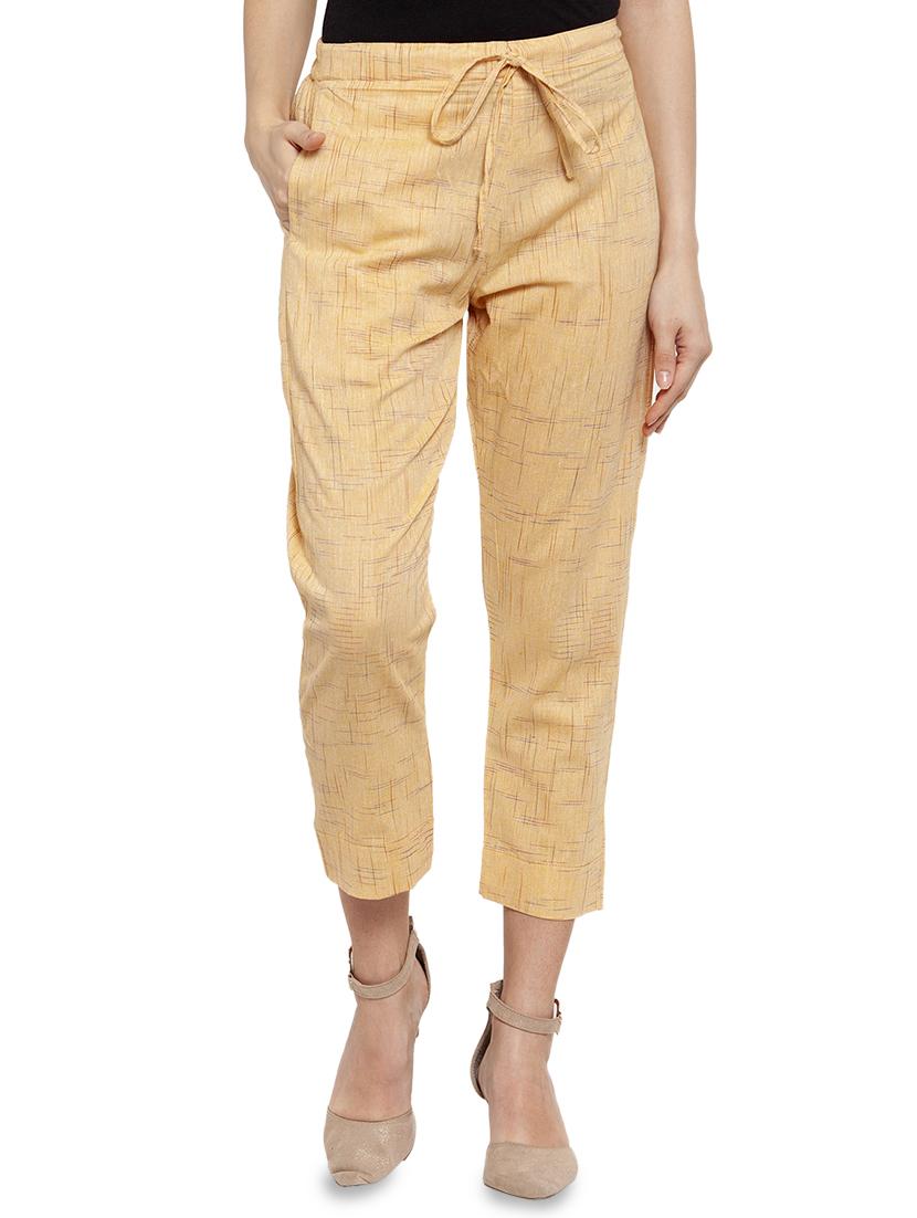 women self deisgn calf length tailored pants - 17060969 - Zoom Image - 0