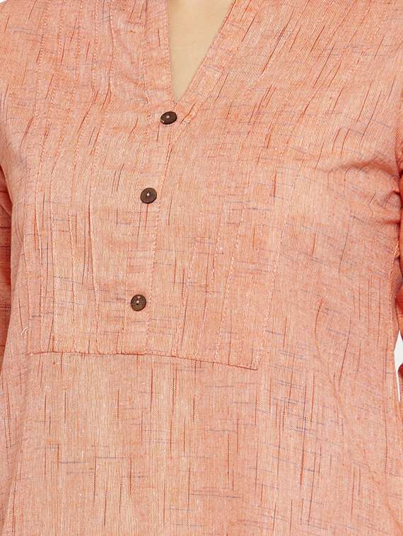 women solid bell sleeve ethnic co ord set - 17062100 - Standard Image - 3