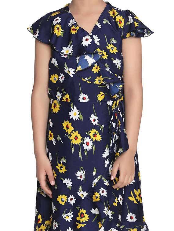 girls v neck sleeveless frock - 17063867 -  Standard Image - 3