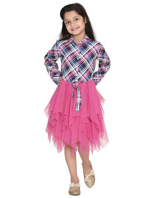 girls collared bishop sleeve frock - 17063868 -  Standard Image - 0