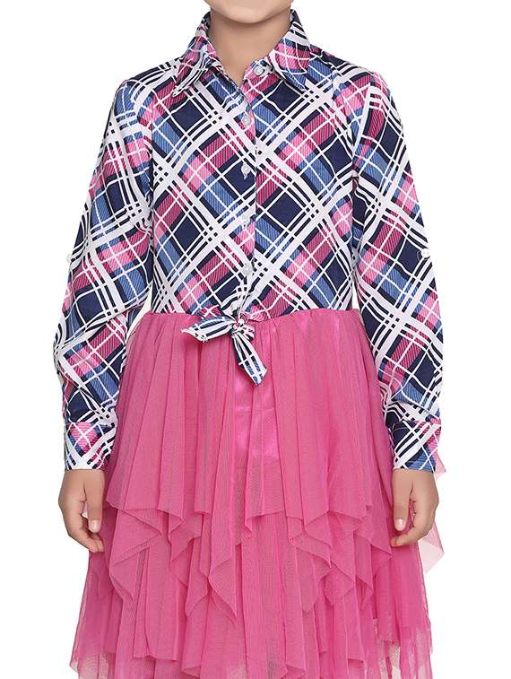 girls collared bishop sleeve frock - 17063868 -  Standard Image - 3