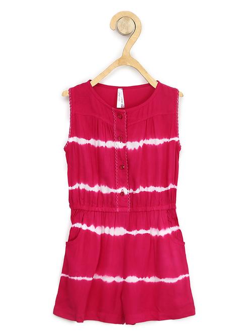 pink rayon playsuits twin sets & jump suit - 17063879 - Standard Image - 0