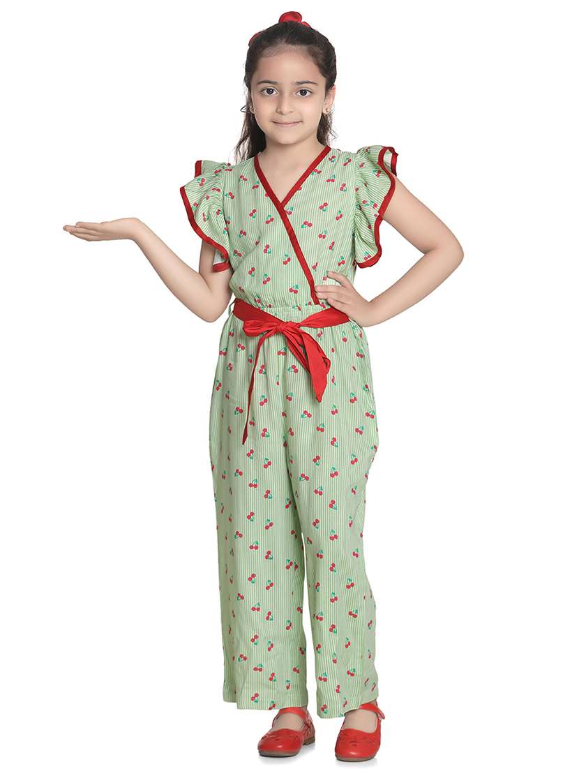 green rayon full length jumpsuit twin sets & jump suit - 17063881 - Zoom Image - 0