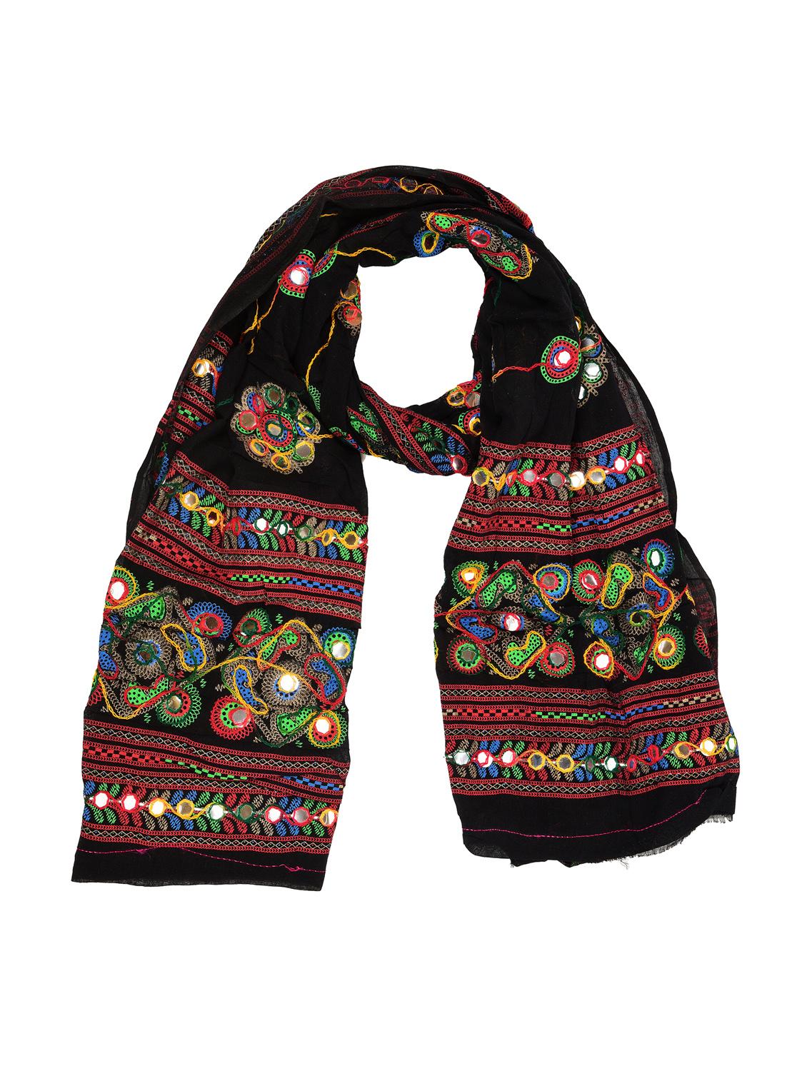 black cotton dupatta - 17064028 - Zoom Image - 0