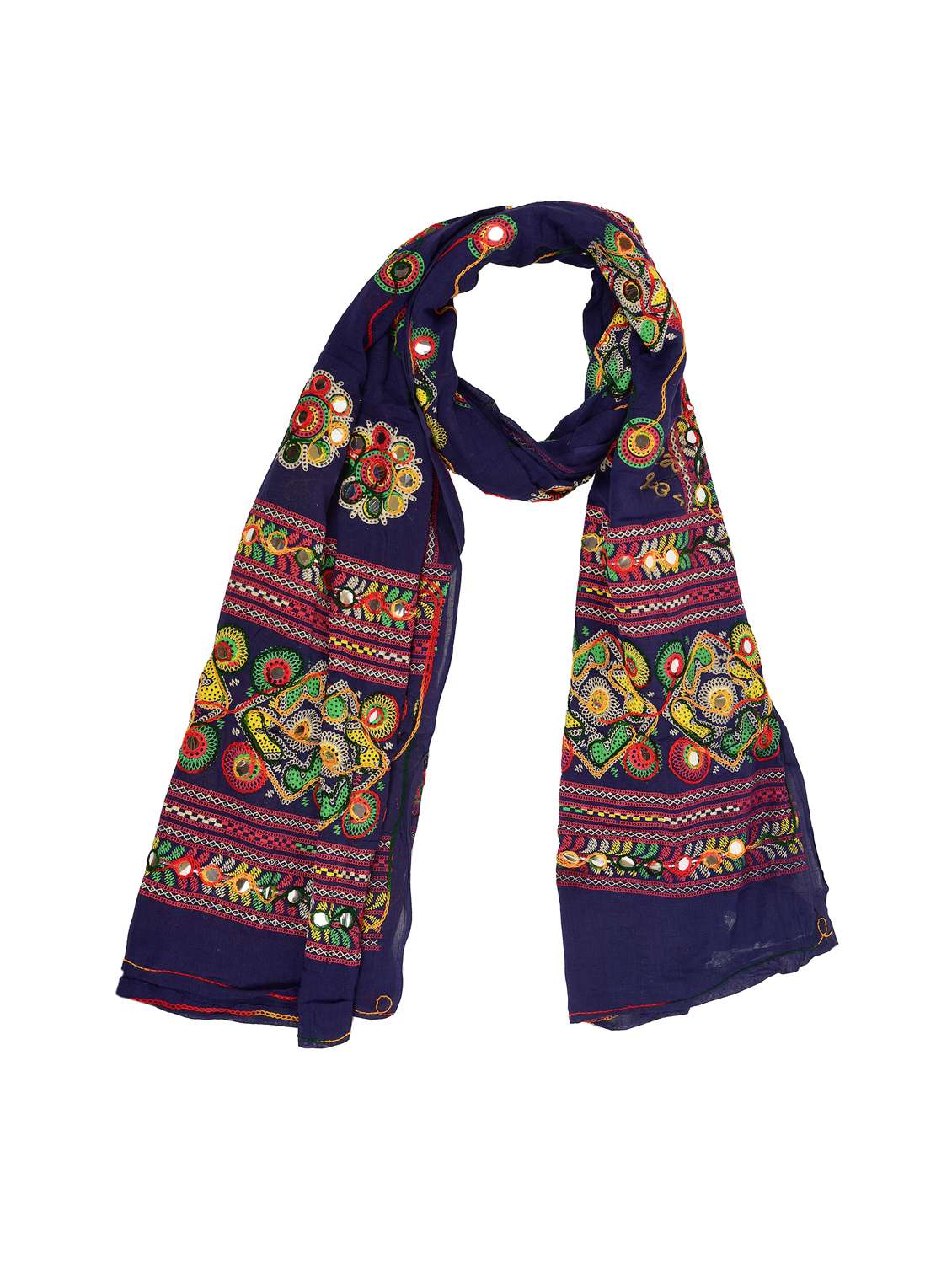 navy cotton dupatta - 17064035 - Zoom Image - 0
