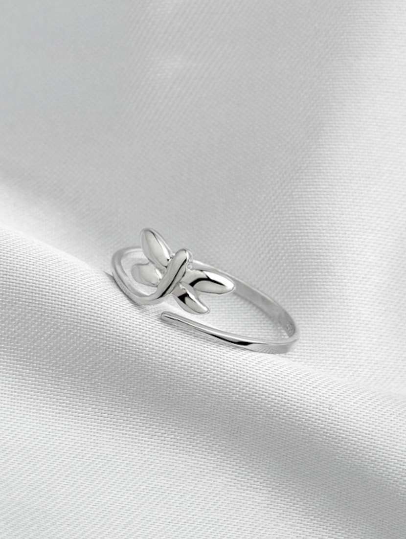 silver metal finger  ring