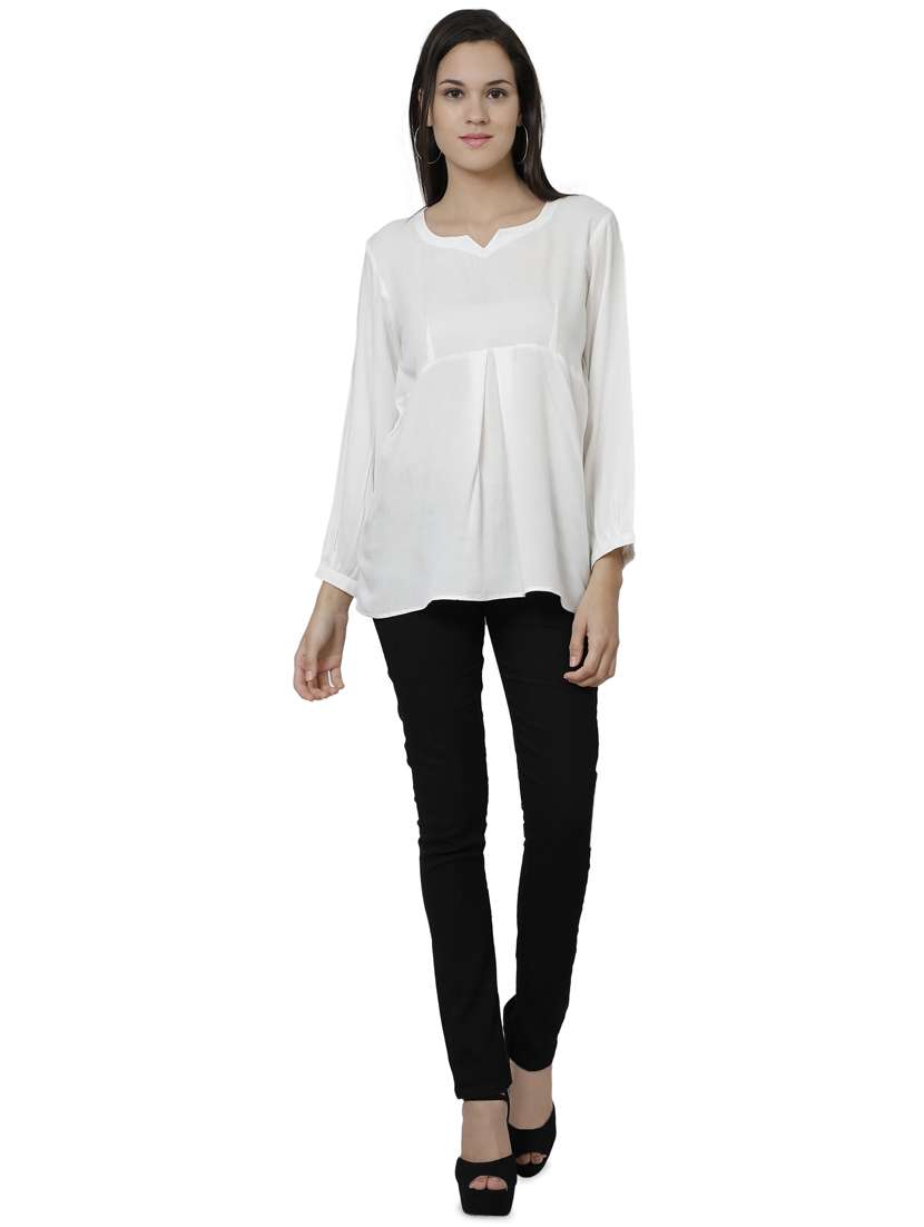 notch neck a-line tunic - 17064400 - Standard Image - 3