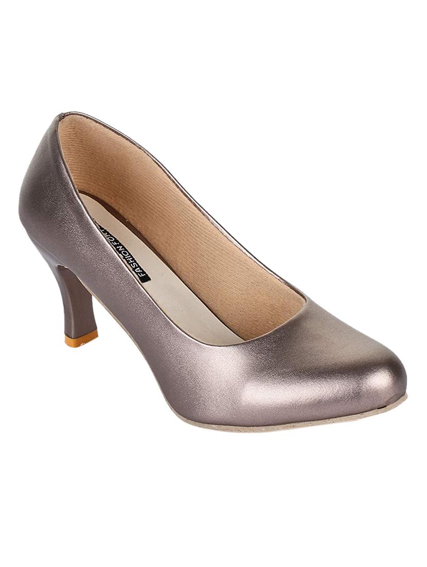 metallic slip on pumps - 17065785 - Zoom Image - 0