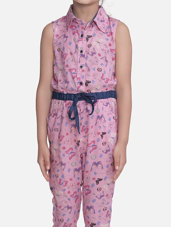 pink cotton 34th jumpsuit twin sets & jump suit - 17066361 - Standard Image - 3
