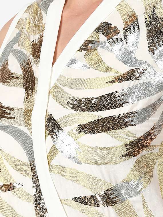 sequin detail full leg jumpsuit - 17067546 - Standard Image - 5