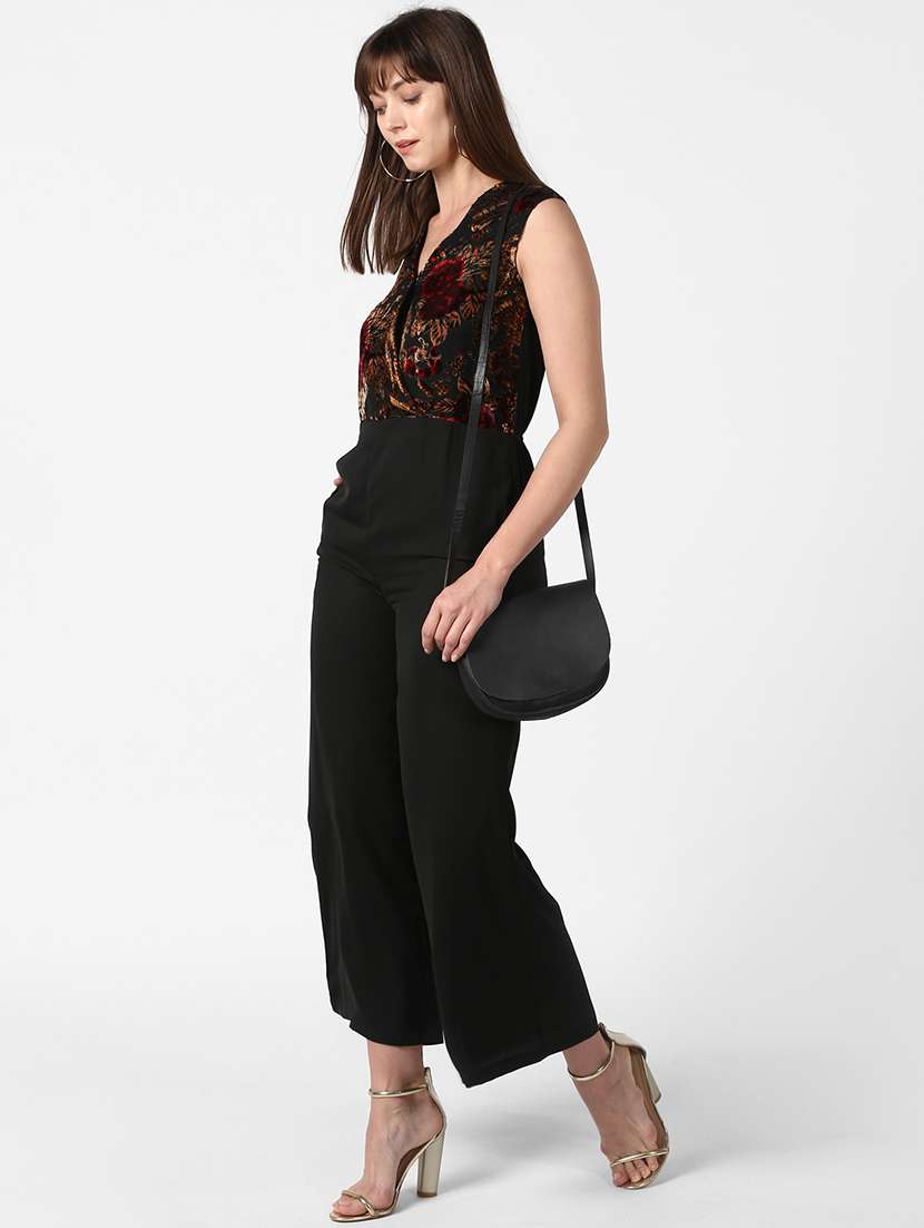 floral embroidered full leg jumpsuit - 17067549 -  Standard Image - 3