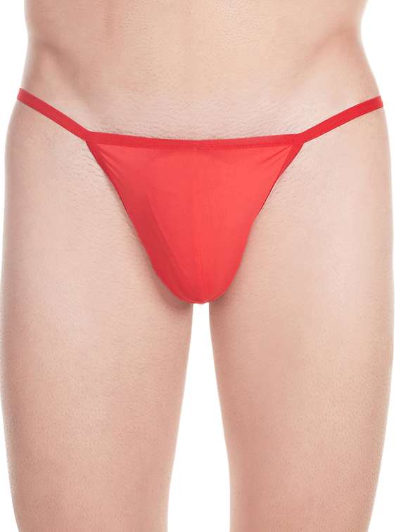 red solid nylon hipster 