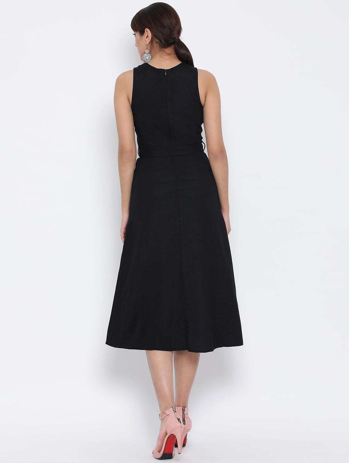 women's solid dress - 17074097 - Standard Image - 3