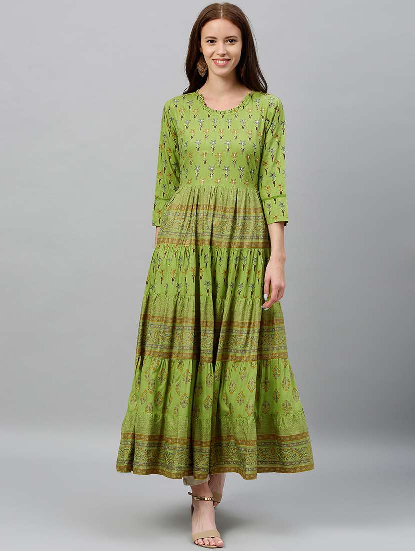 Printed Flared Kurta