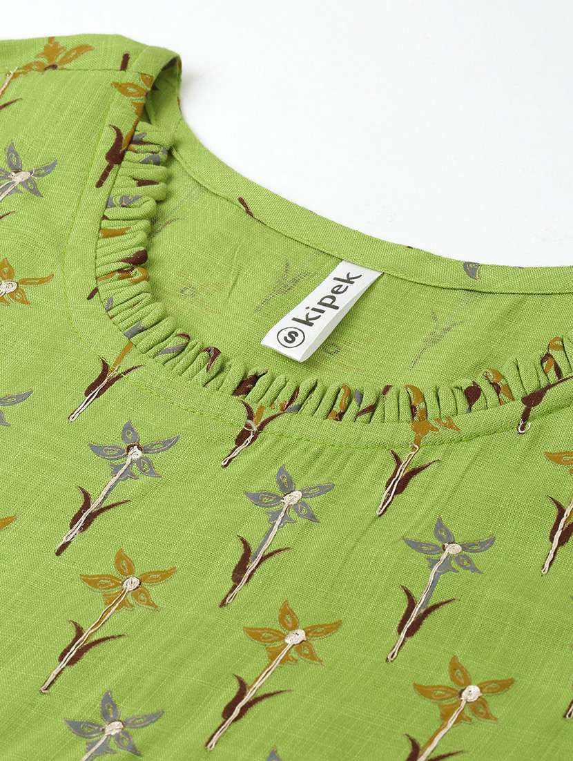Printed Flared Kurta