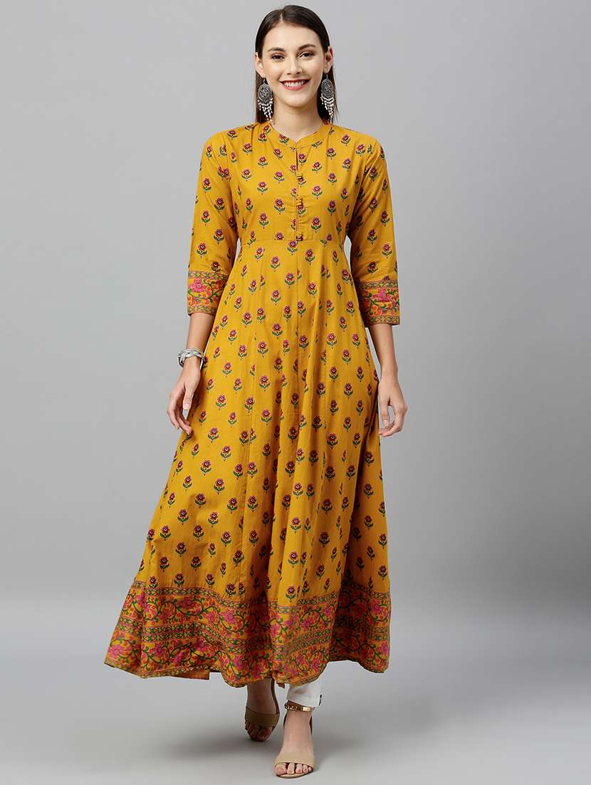 floral anarkali kurta