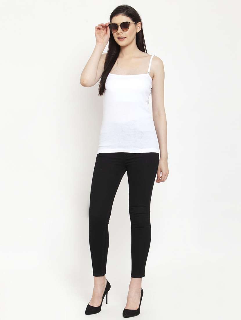 white cotton camisole - 17076849 - Standard Image - 3