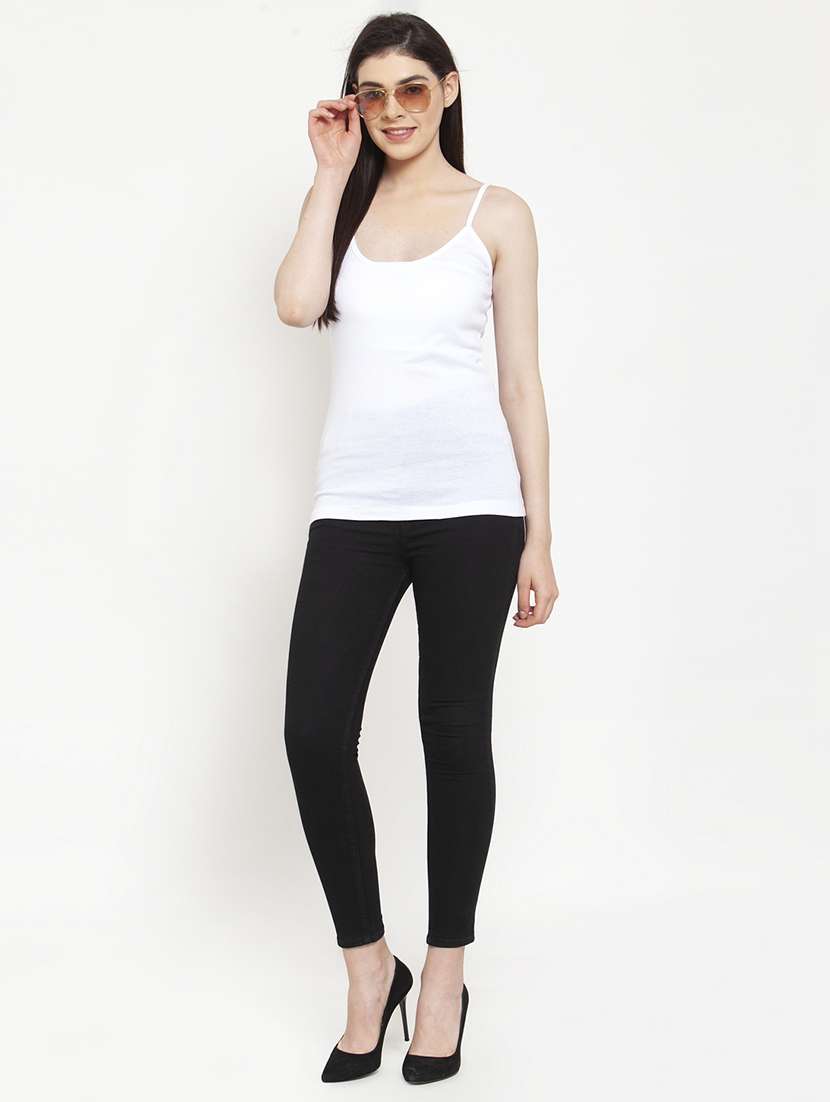 white cotton camisole - 17076856 - Standard Image - 3