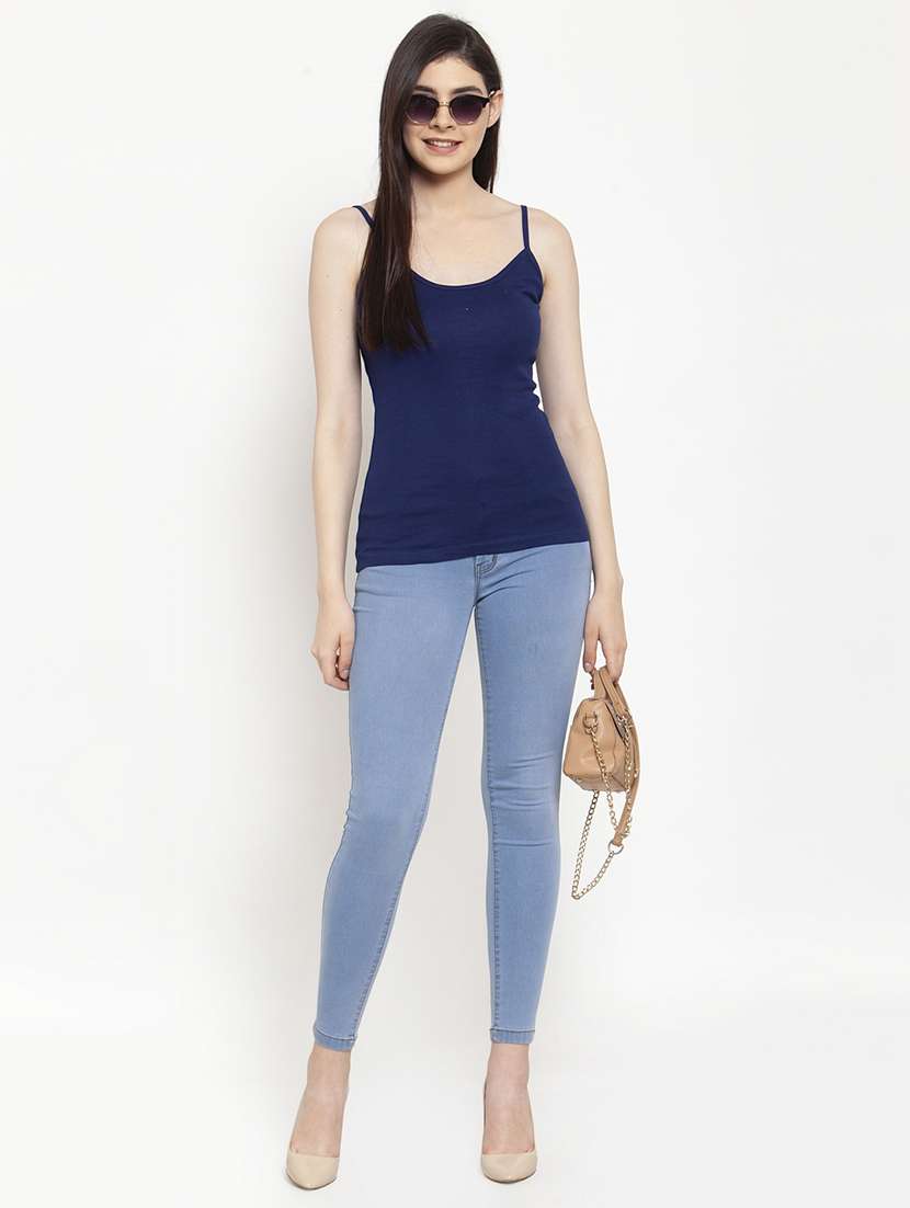 blue cotton camisole - 17076859 - Standard Image - 3